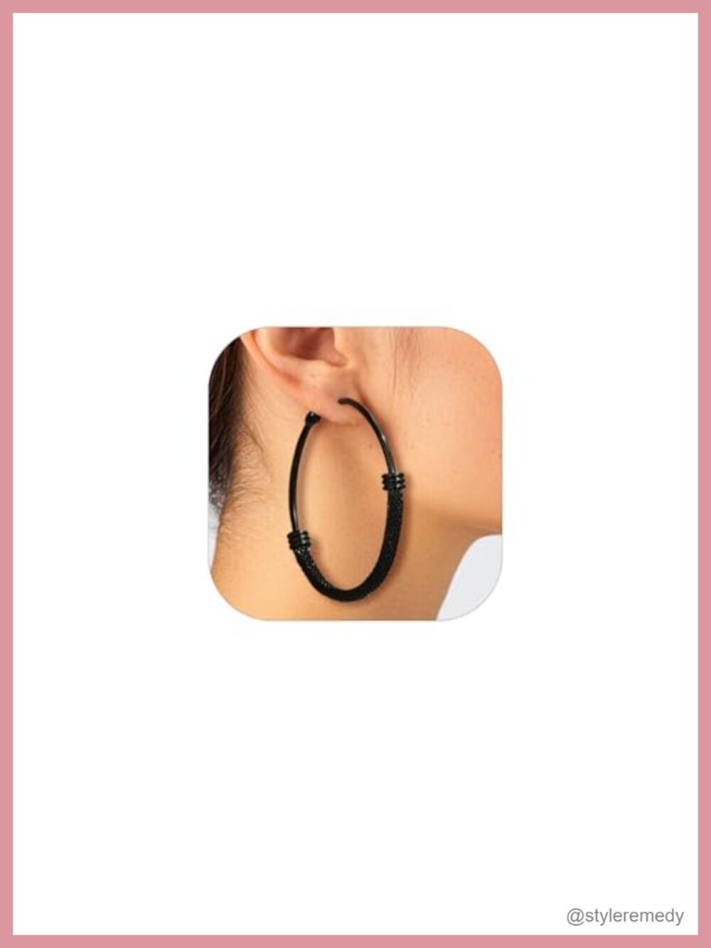 14K Gold Plated Stainless Steel Chunky Hoop Earrings Snap Back
